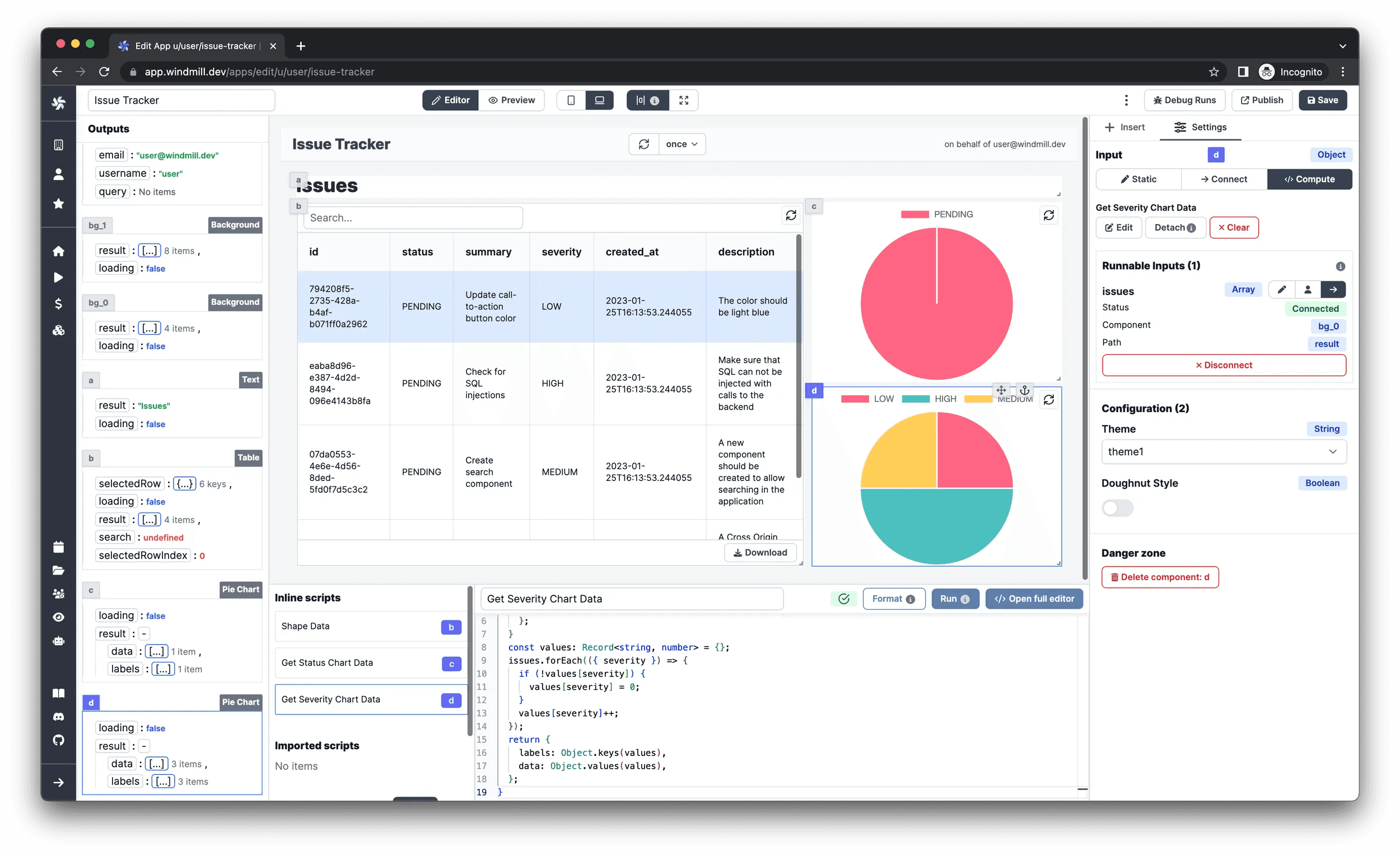 Supabase Issue Tracker (Auth/RLS) screenshot